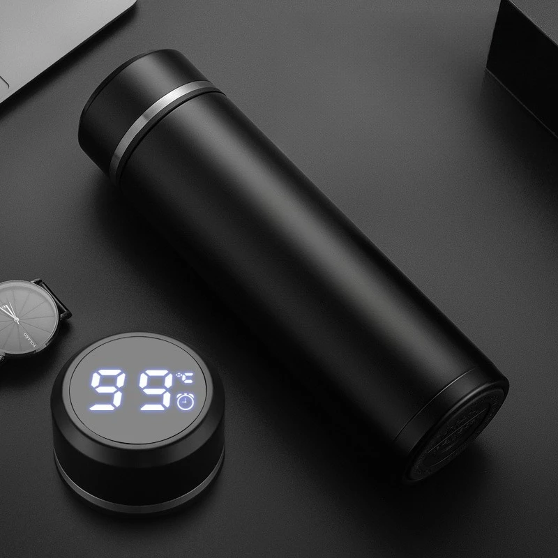Smart pure titanium thermos cup men's and women's titanium  tea  large-capacity water