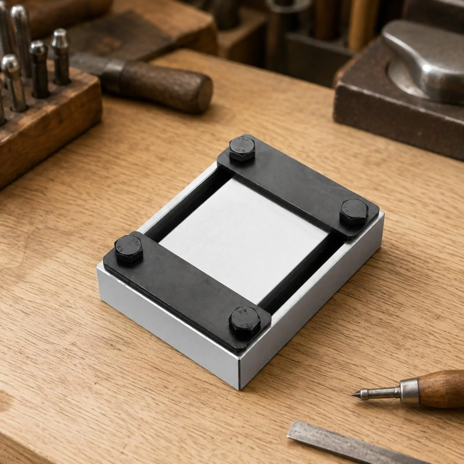 Engraver Workbench Clamp Stainless Steel Jewelry Holding Vise for Hand Engraving Chasing Embossing Precious Metal Craft