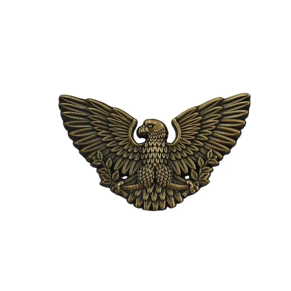 Vintage Bronze‑colored Spread‑wing Eagle Metal Badge American‑style Military Retro Accessories Lapel Pin Decoration Craft Gift