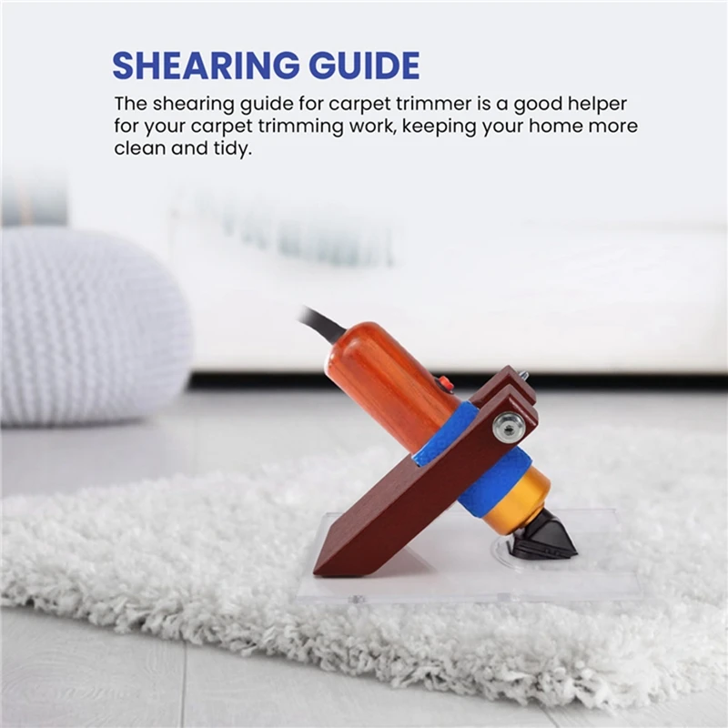 ABRW-2 pezzi Staffa per trimmer Trimmer per tappeti Utensili per la casa Strumenti per tappeti Guida per trimmer per tappeti Base per trimmer per tappeti