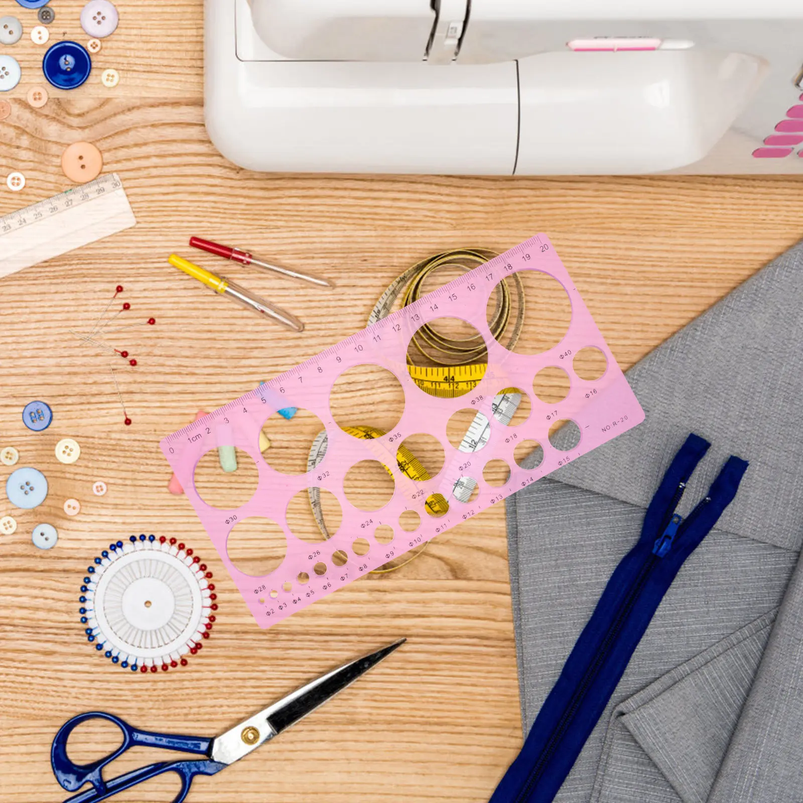 

Набор из 6 геометрических трафаретов-линийок с круговыми отверстиями, пластиковые измерительные шаблоны для школы, офиса, художественного дизайна и черчения