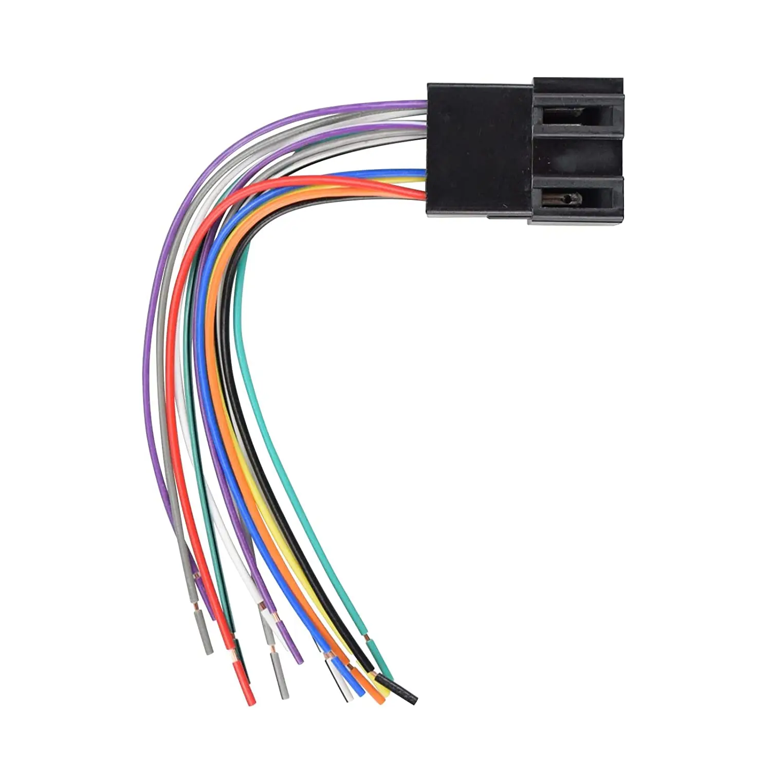 Semi Truck Stereo Wiring Harness Compatible with Peterbilt Volvo Freightliner International Sterling Mack Kenworth, 16 Pin Male