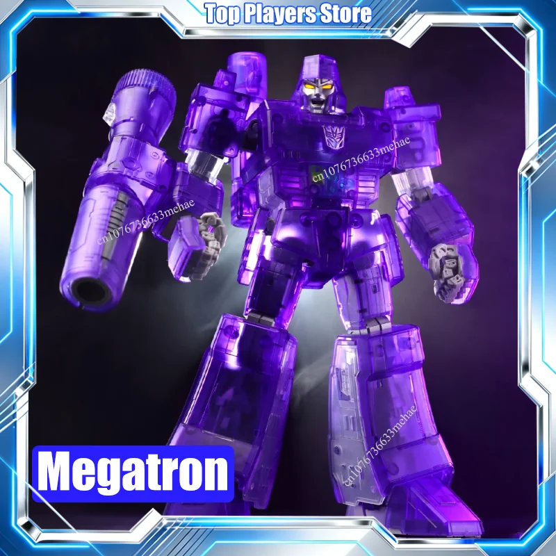 재고 있음 정품 메가트론 G1 액션 피규어 변신 장난감 조립 모델 키트 레전드 에디션 투명 버전 선물
