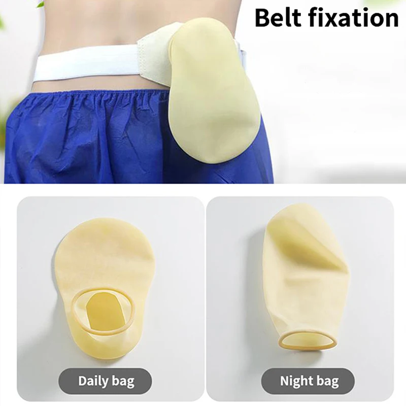 실리콘 Colostomy 가방, Ostomy 벨트 배수 가능, Colostomy 후 요로스토미 백 파우치