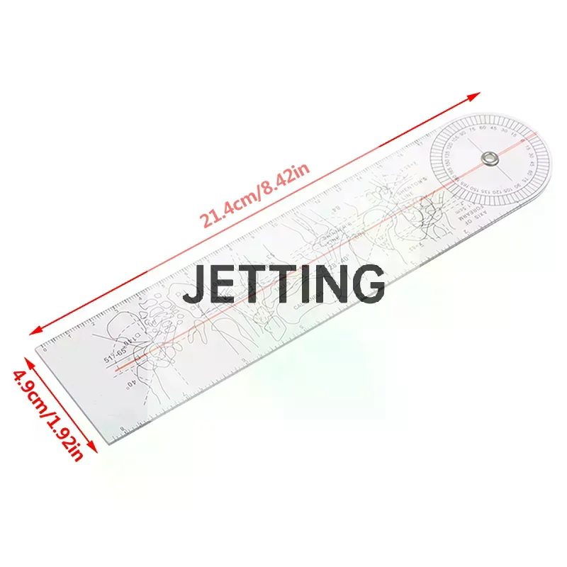 Multi-Ruler Goniometer Angle Medical Ruler Joint Orthopedics Tool Instruments