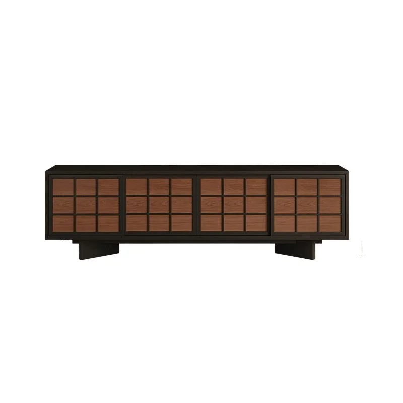 

Medieval style living room home TV coffee table combination, small apartment retro high storage