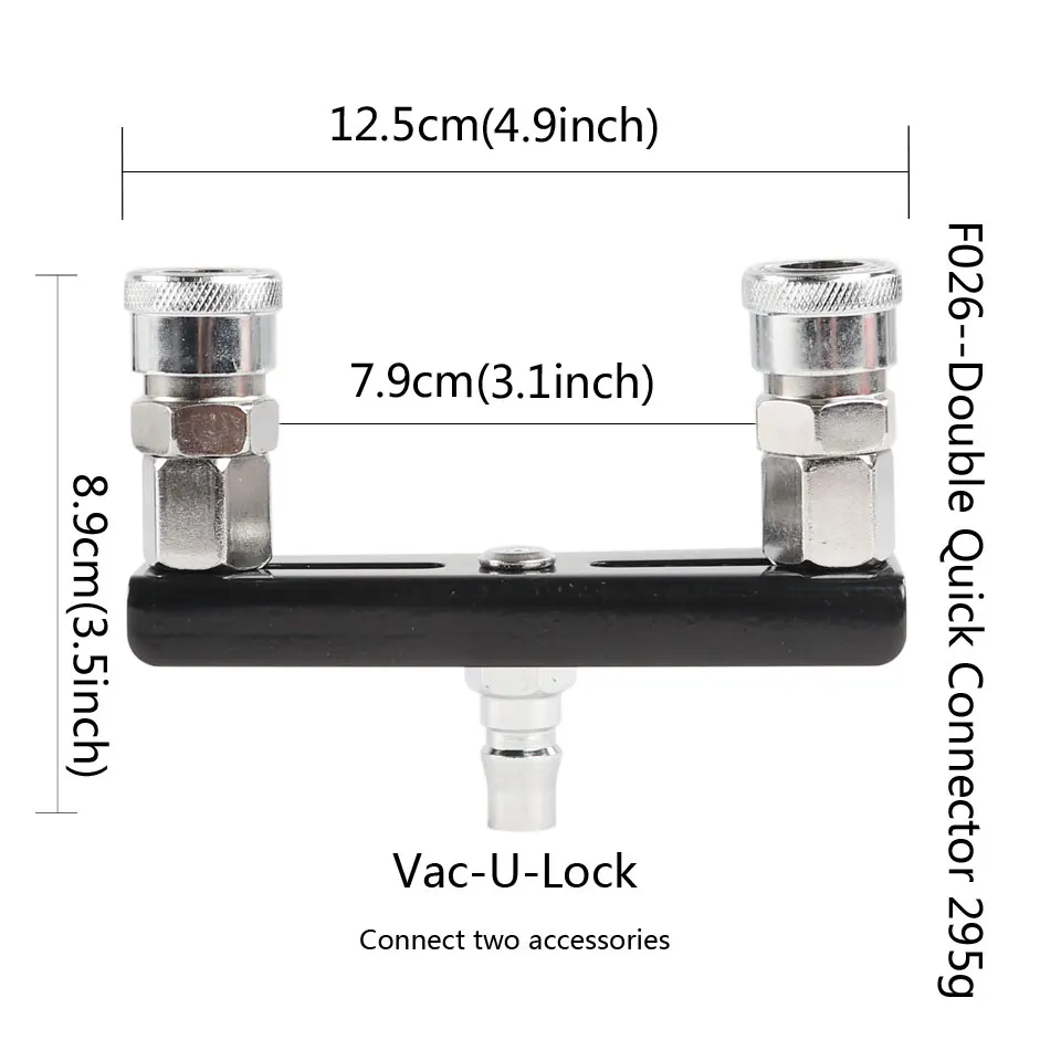 FREDORCH Sex Machine Attachment For Quick Air Connector Masturbation Machine Vac-U-Lock Metal Accessories Automatic Vibrator