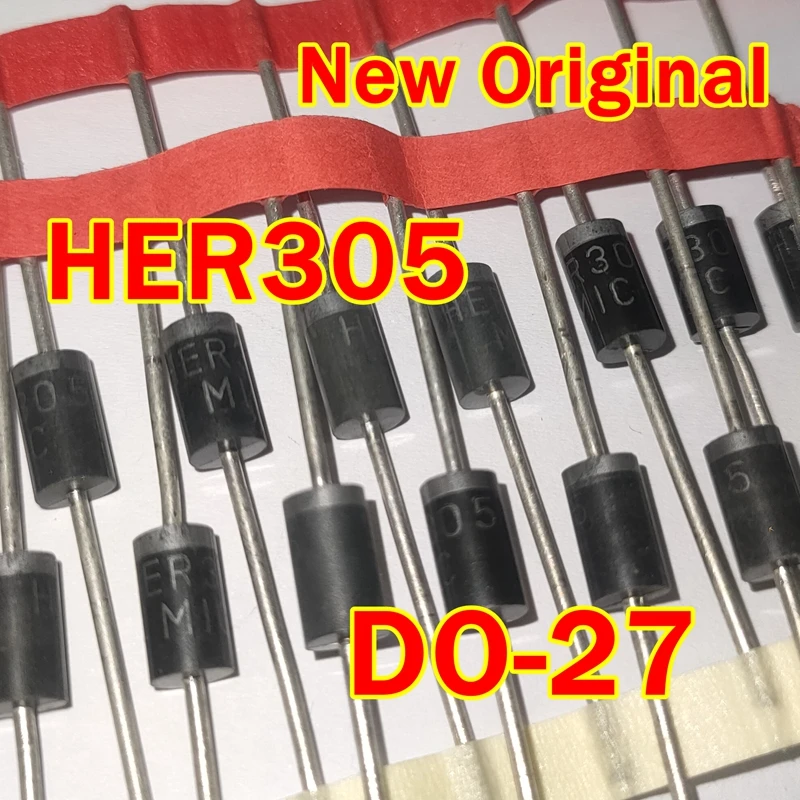 

1pcs to 100pcs HER305 DO-27 New Original 3.0 Amp High Efficient Rectifiers