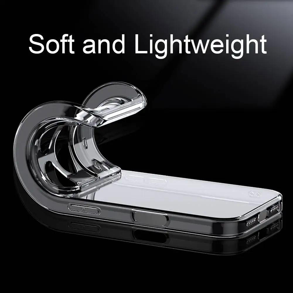 E-Ena and Coral glasses Transparent Phone Cover Soft TPU For iPhone 17 16 15 14 13 12 11 Pro Max E Full Protection
