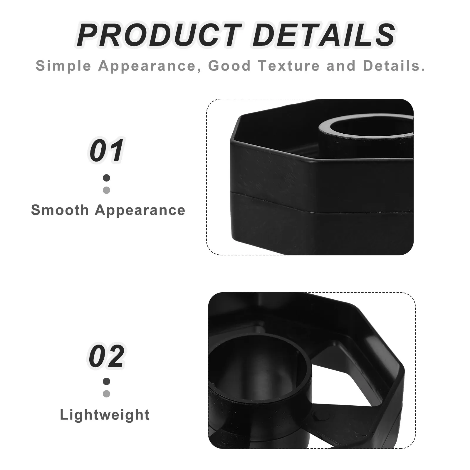 10Pcs Tape Dispenser Black Plastic Core Replacement Roller Insert Desktop Office School Tape Holder Accessories