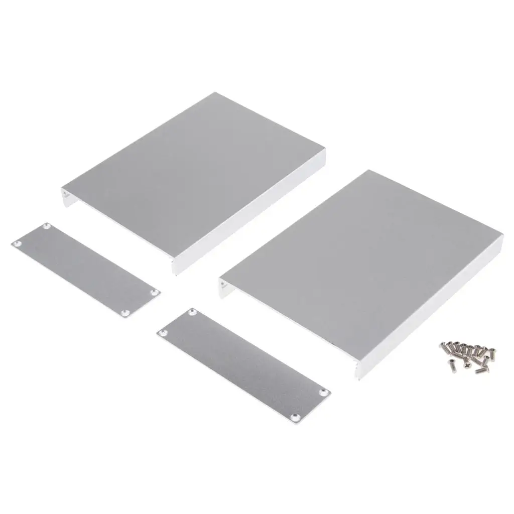 DIY Metal Instrument Enclosure Electronic Project Box Split Housing for Controller Power Box Applications
