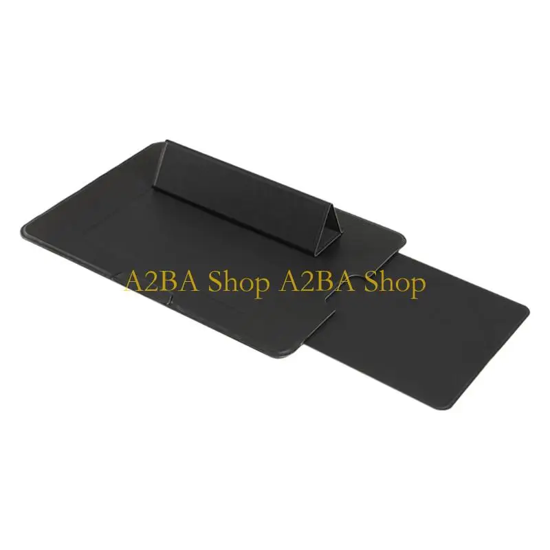 

A2BA Ergonomic Laptop Stand Portable Foldable with Expandable Mouse Pad Lightweight PU Adjustable for Better Viewing
