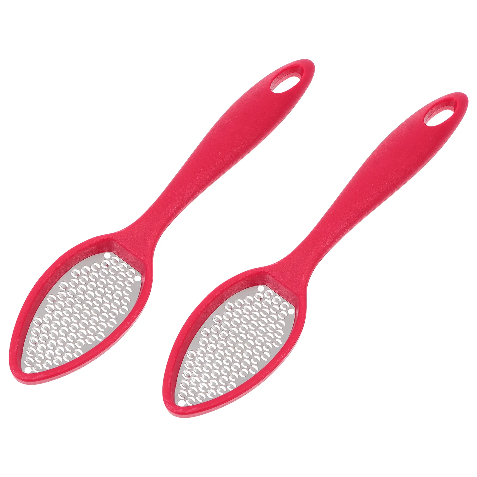 Râpe à pied en métal, outil de pédicure, dissolvant de callosités, lime à pied ergonomique, conception confortable, dissolvant de peau morte sûr pour les talons, 2 pièces