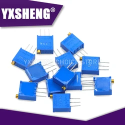 10PCS 3296W 3296 Trimpot Trimmer Potentiometer, 50 100 200 500 ohm 1K 2K 5K 10K 20K 50K 100K 200K 500K 1M ohm 103 100R 200R 500R