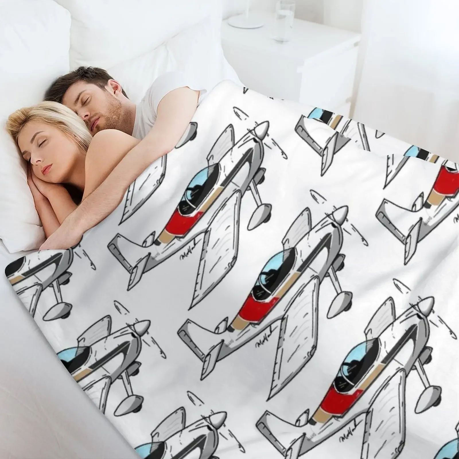 2010 RV-6 N44YG Throw Blanket Cute Quilt Blankets For Baby Custom Blankets