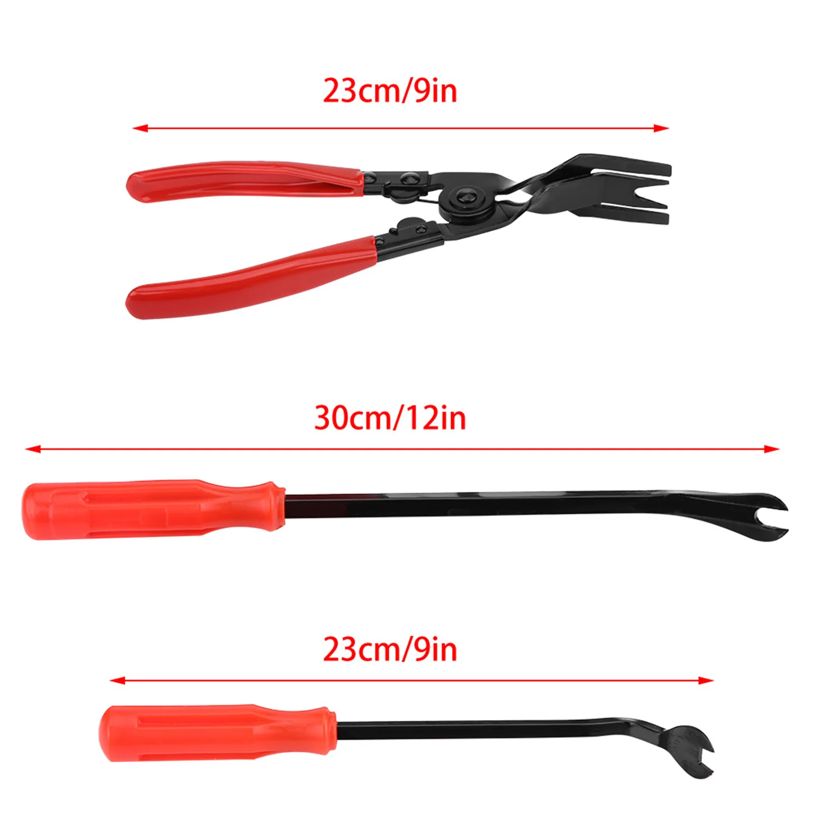 Door Trim Rivets Clips Pliers Fastener Remover Puller Pry Bar Tool Kit Panel Trim Clip Removal Tool Rivets Clips Pliers - view 2