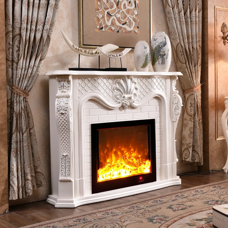 Simulation Flame Electronic Fireplace European Classical Decoration Commercial Cafe Home Living Room 1.2m 47.24 Inch