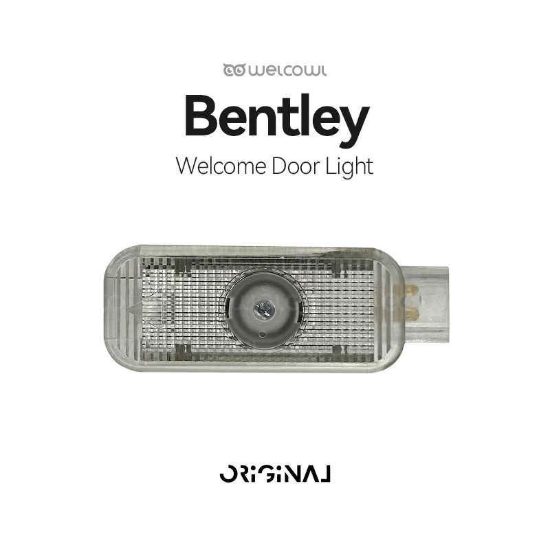 Car Door Welcome Light For Continental Flying Spur Bentayga Arnage Mulsanne HD LED Icon Projector Ghost Shadow Light