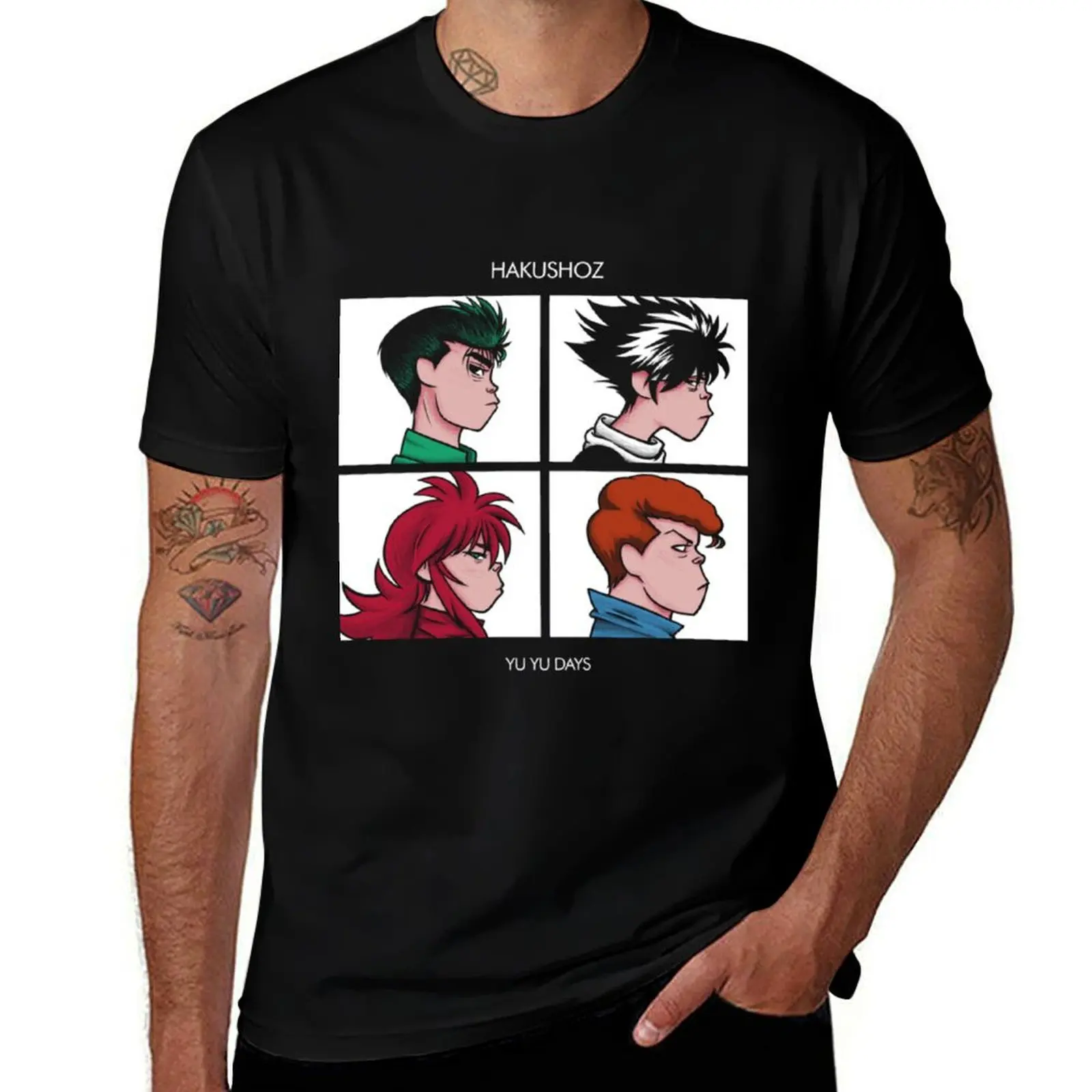 

Hakushoz T-Shirt vintage summer top graphics plus size tops vintage t shirt men
