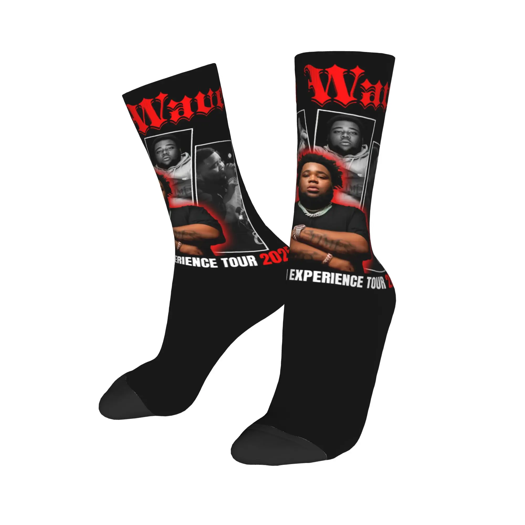Rod Wave Hip Hop Rapper Last Lap  Socks Men's Women's Polyester Funny Happy  Socks Novelty Spring Summer Autumn Winter Socks