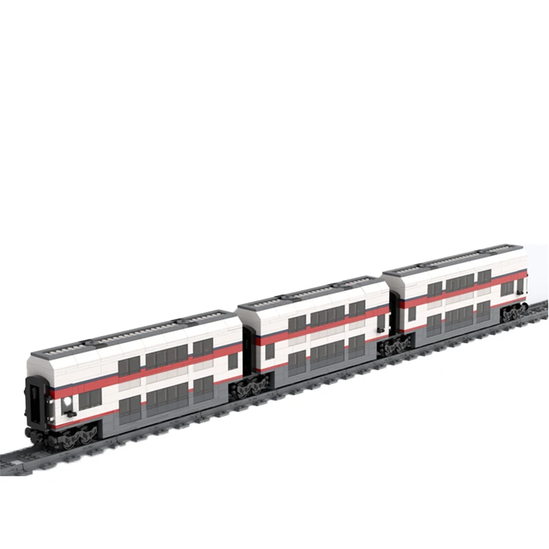 MOC Stedelijk Transport Serie 60051 Hoge Snelheid Trein Mini Bouwstenen Model Bricks DIY Display Creatieve Kinderen Speelgoed Gift