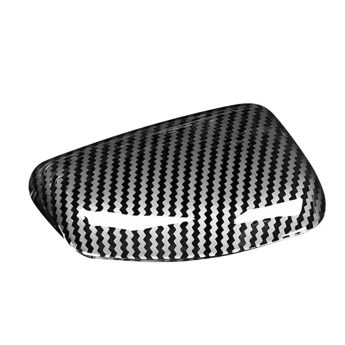 Car Gear Shift Knob Cover Trim Fit For Hyundai Elantra CN7 Tucson Santa Cruz 2022-2024 Black Carbon Fiber Style ABS