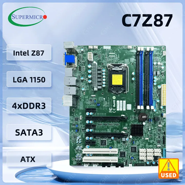 supermicro C7Z87 motherboard Intel Z87 LGA 1150 DDR3 32GB support Core 4170 4370 4460 4670 4770 4790 cpu