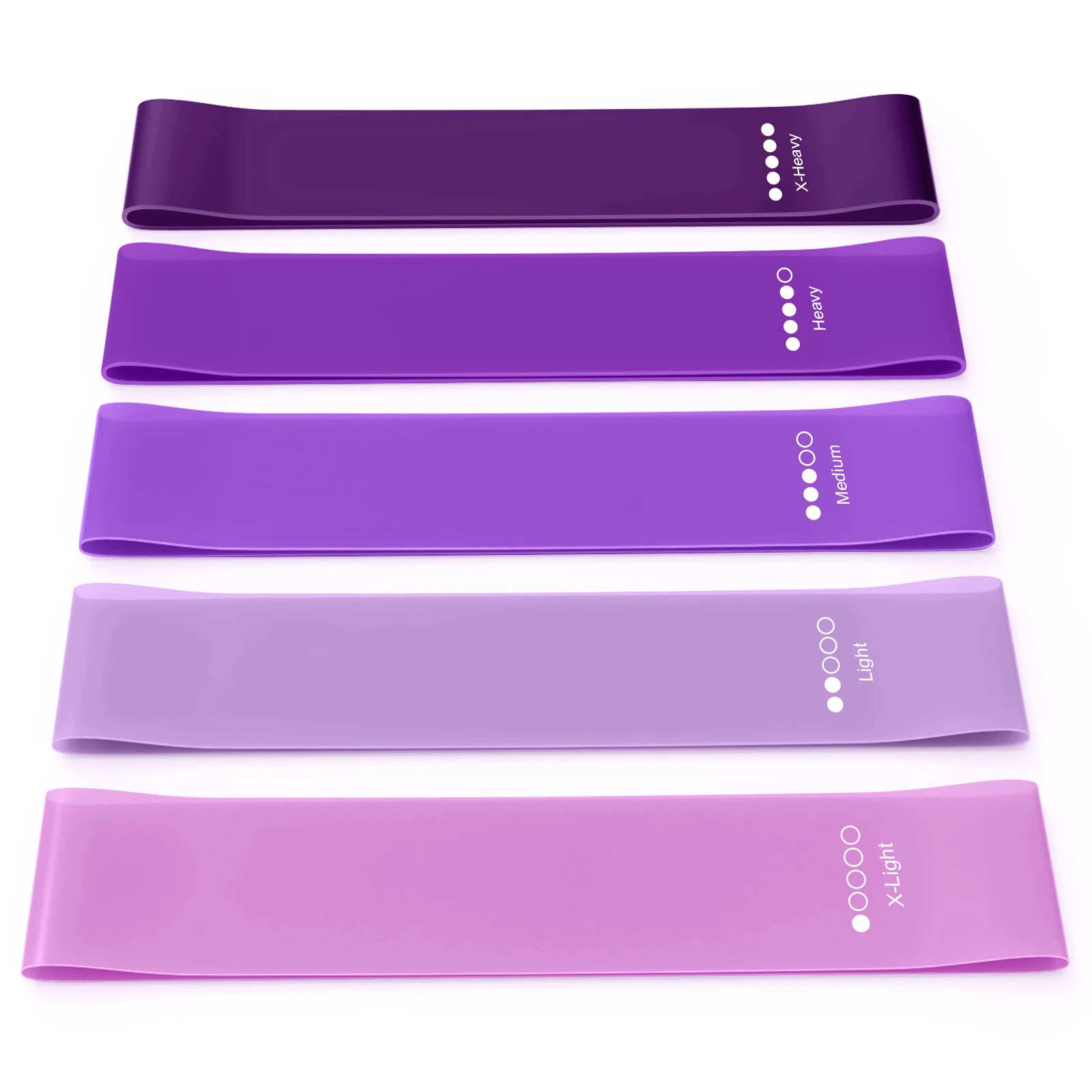 5pcs/lot Sports Yoga Resistance Bands Fitness Pull Belt Suitable for Yoga Strength Training Body Stretching Yoga Exercise Bands