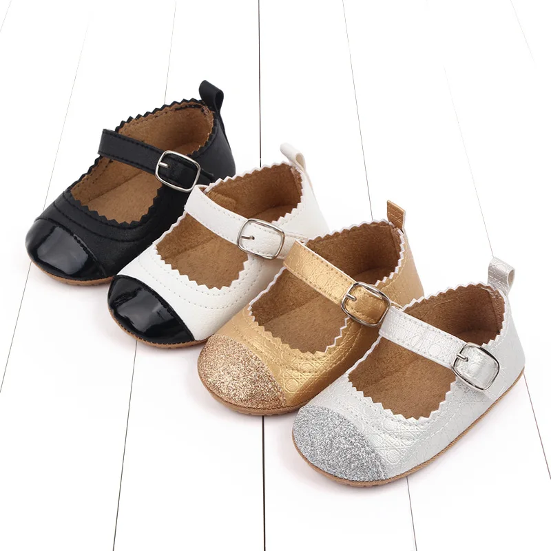 Yibubu Baby Shoes Cute Princess Shoes Indoor Soft Soled Non-slip Todder Shoes Cute Fashion Simple And Generous Baby Shoes