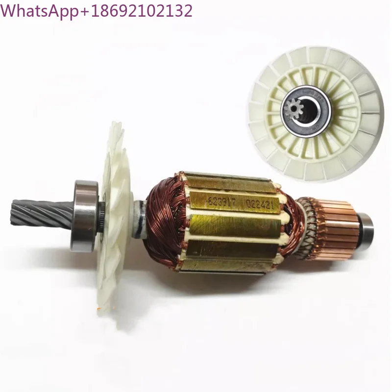 Adapted To Dewei DW715 Third-generation Armature Accessories, Original 9-tooth 220-230V Rotor, Part Number N166966,