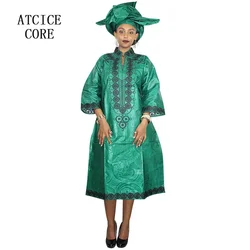 African Dresses For Women Dashiki  Dresses Bazin Riche Traditional African Clothing Long Sleeve For Ladies