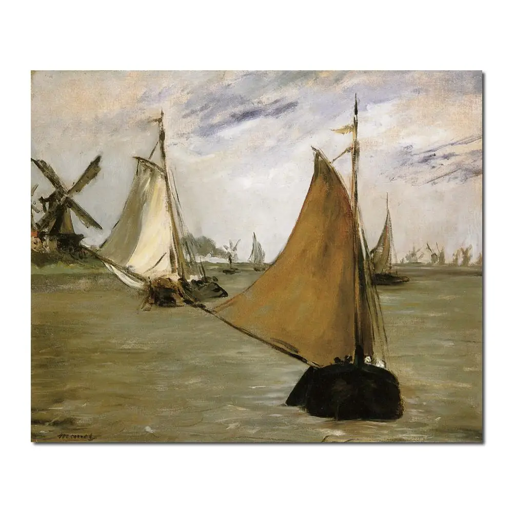 

oil Painting for kids room View of Holland by Edouard Manet Hand painted High quality