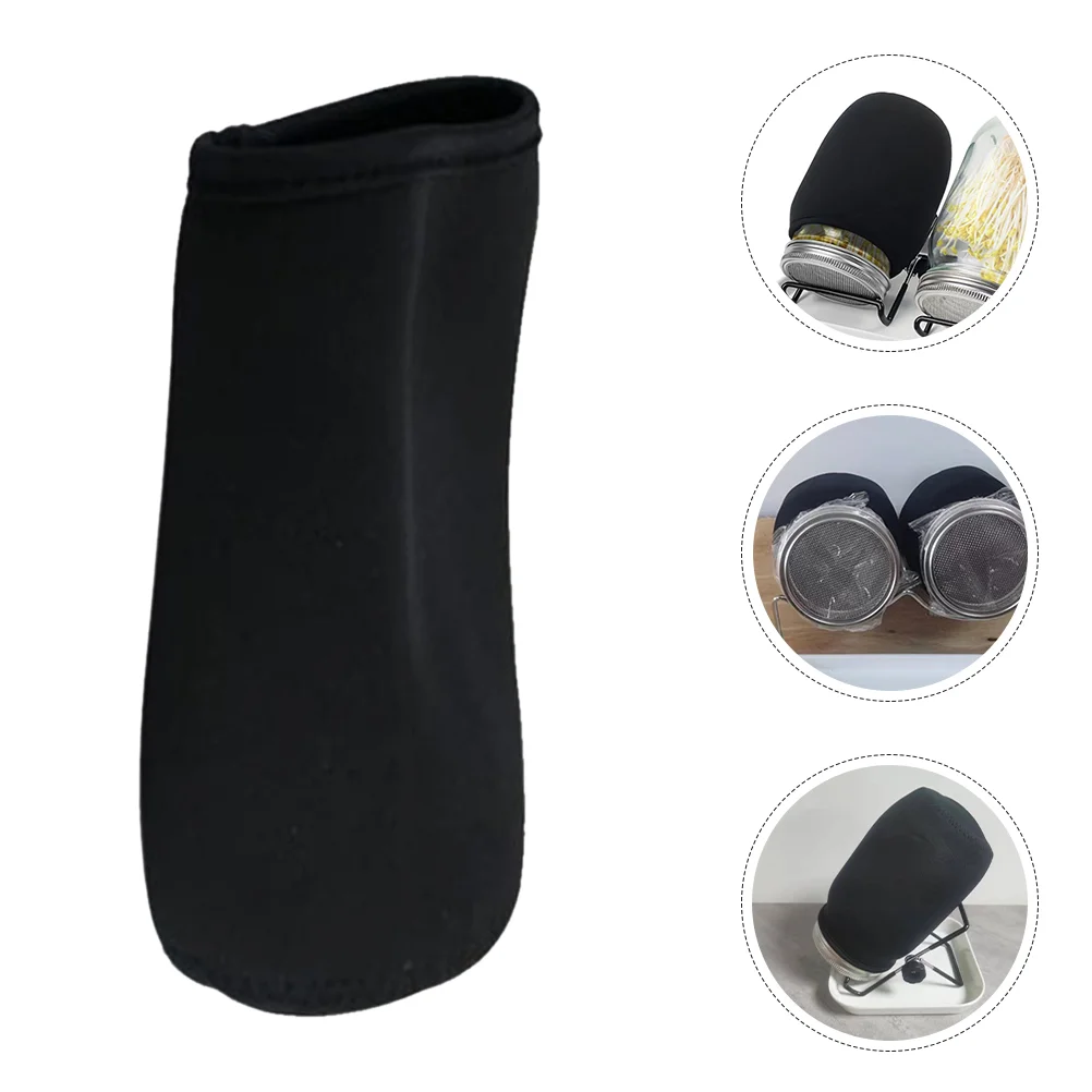 

4 Pcs Sprouting Jar Cloth Blackout Mason Cover Covers Germination Sleeves for Wide Mouth Jars