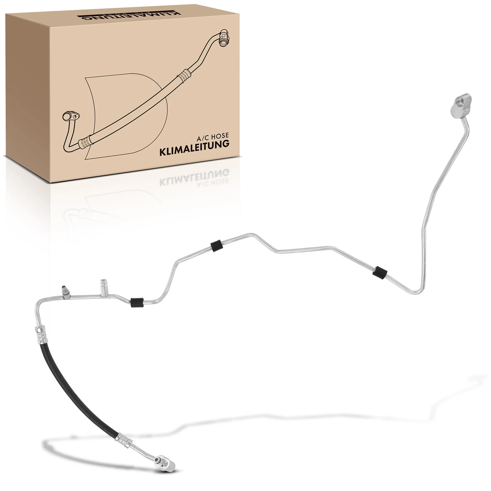 Frankberg 1x hogedrukleiding airco voor VW Passat 3C2 Passat Variant 3C5 V15-20-0062 3C0820741AJ 3C0820741A