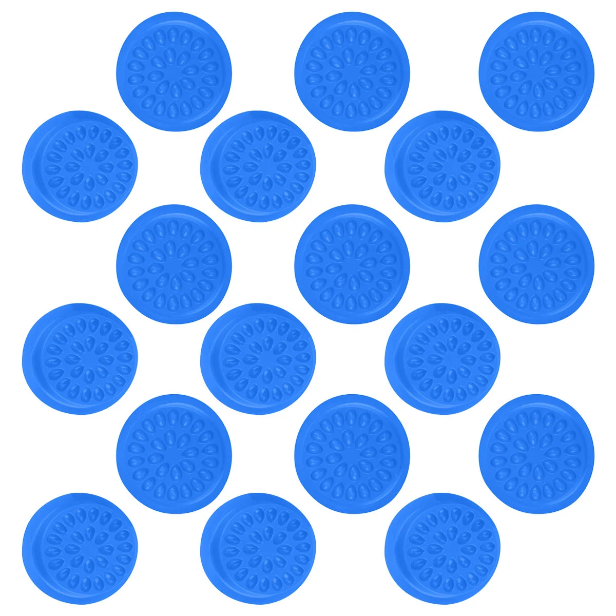 100 pezzi vassoio per estensione ciglia finte supporto per colla impermeabile in PVC strumento per innesto riutilizzabile accessorio per trucco a forma di fiore leggero