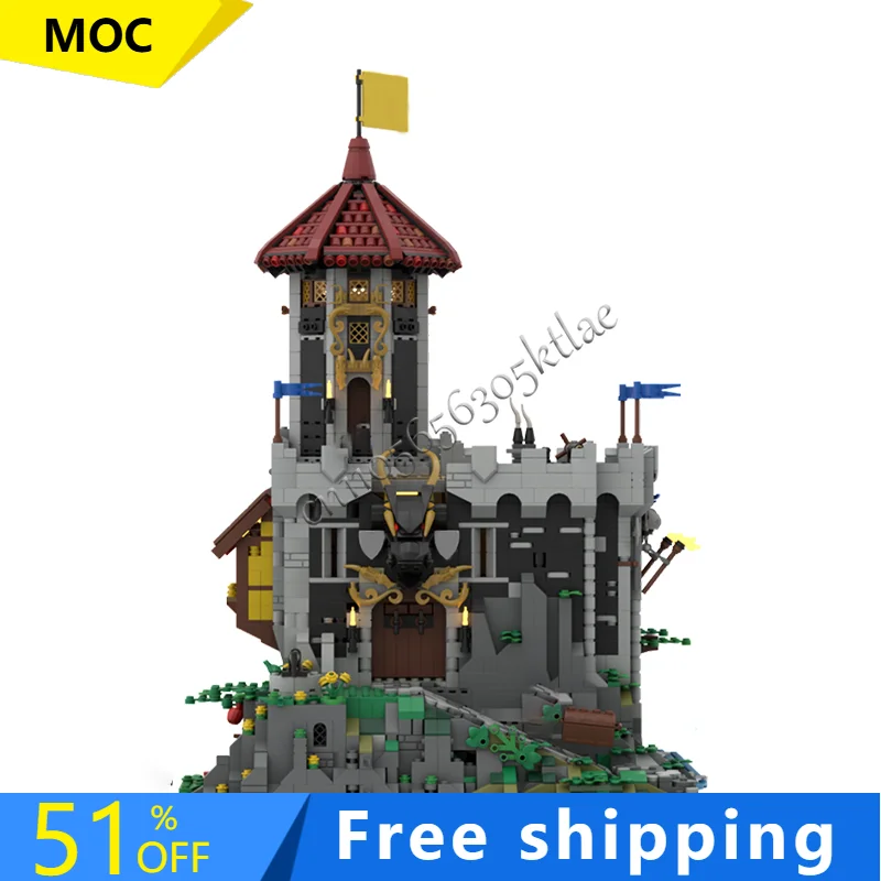 

4404 PCS Fortress Wizard Tower Castle Modular Building Blocks Retro Architecture Model Display Toy Kids Assembly Birthday Gifts