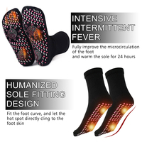 Winter Warm Self Heated Massage Socks Therapy Foot Heated Socks Comfortable Anti-Fatigue Arch Support for Camping Hiking Skiing