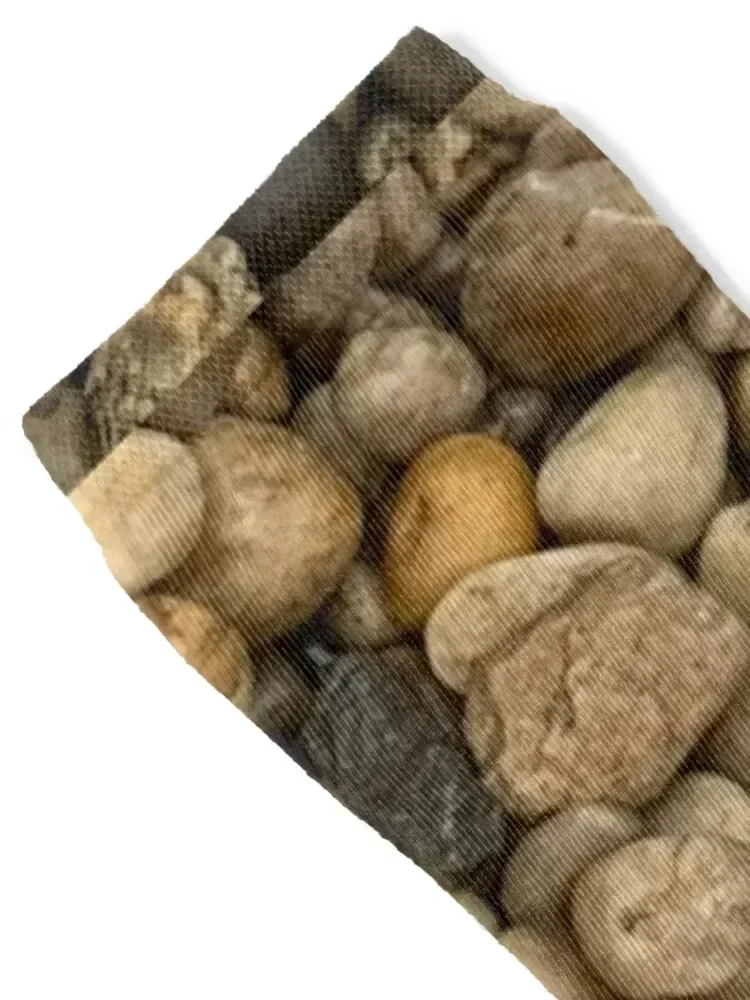 Smooth Rocks, Stones, and Pebbles Socks Novelties sports stockings tennis ankle Socks For Man Women's