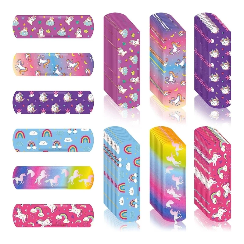 50pcs of Cartoon Waterproof Plasters Comfortable & Breathable Woundplasts Convenient for Children Keep Wounds Protected