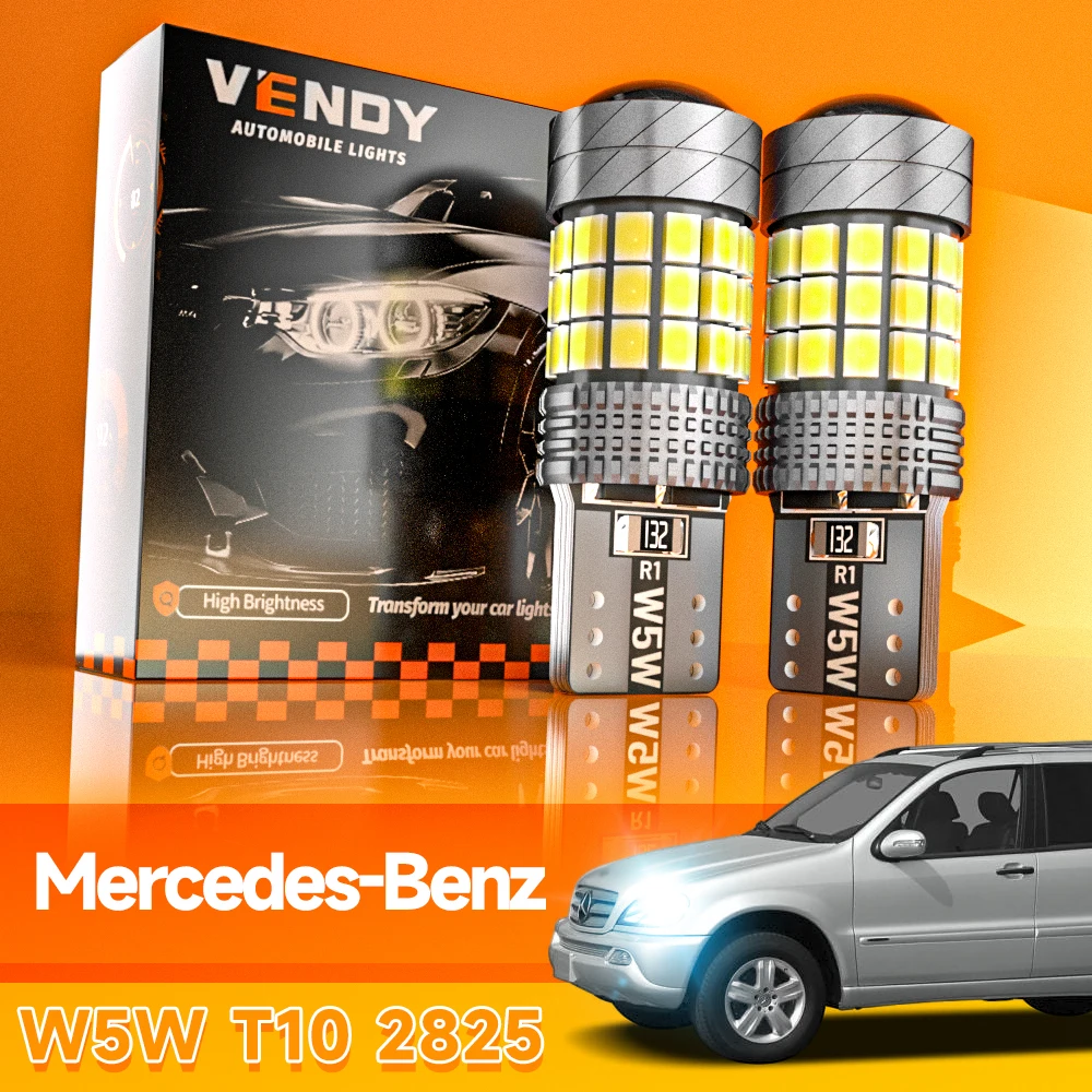 2x LED التخليص ضوء المصباح الكهربي W5W T10 Canbus لمرسيدس بنز X166 X204 W163 W164 W166 W251 V251 W220 W221 C216 R129 R230