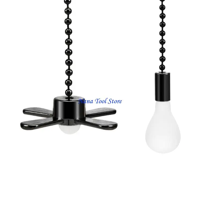 31GJ Decorative Bulb Fan Pull Chain Stylish Pendant Fan Pull Chain for Ceiling
