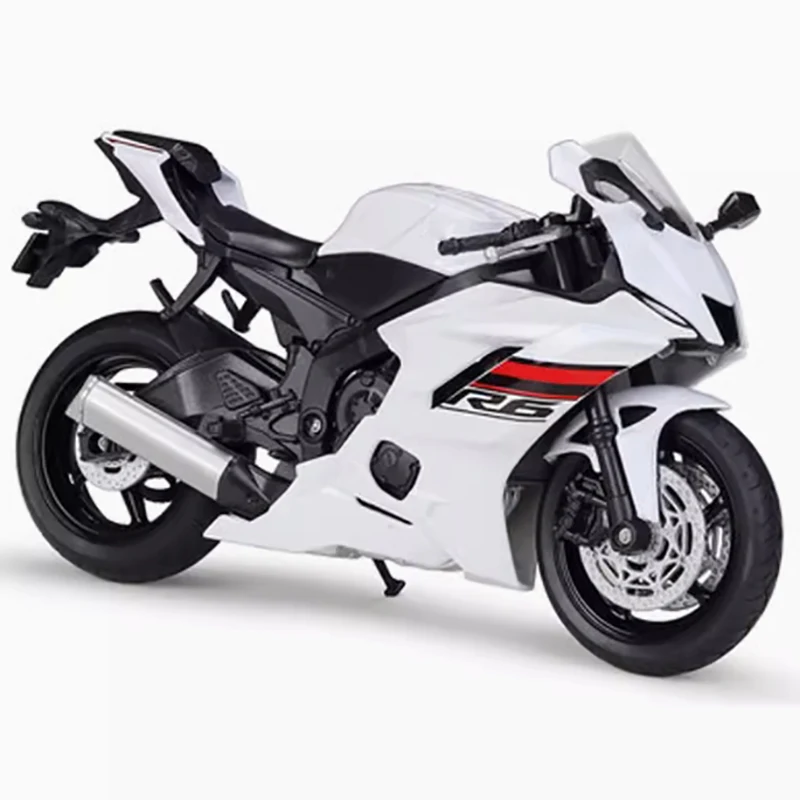 WELLY Diecast 1:12 Scale YZF-R6 2020 Alloy Motorcycle Model Finished Product Simulation Toy Collection Gift Static Model