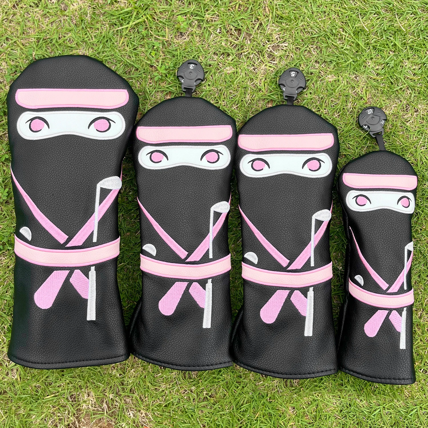 1PC Masked Hero Design Style Golf Club Covers for Driver, Fairway, Hybrids - Head Covers for Golf Clubs, Golf Head Covers
