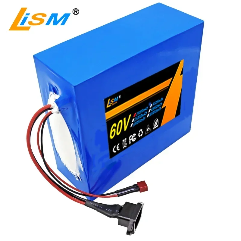 New 21700 16S4P 60V 20Ah Rechargeable Lithium Ion Battery,For 67.2V Electric Bike Scooter Motorcycle Li-ion Battery Pack