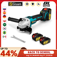 125mm Brushless Electric Angle Grinder Grinding Polishing Tool Cutting Machine Woodworking Power Tool for Makita 18V Battery Pin