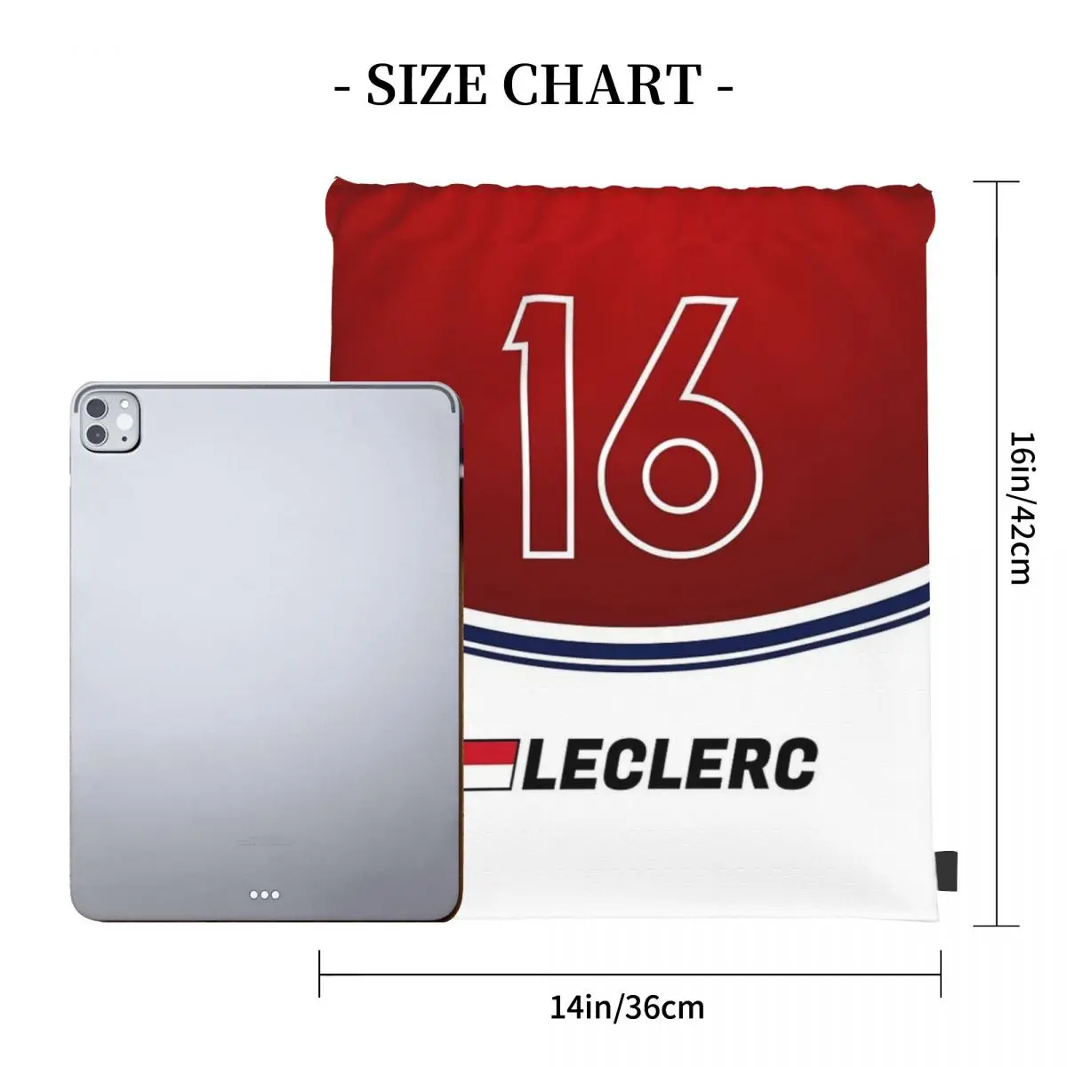 F1 2018 - # 16 حقيبة ظهر من Leclerc، حقائب ظهر عصرية محمولة برباط، حقيبة رياضية، حقائب كتب للطلاب والنساء