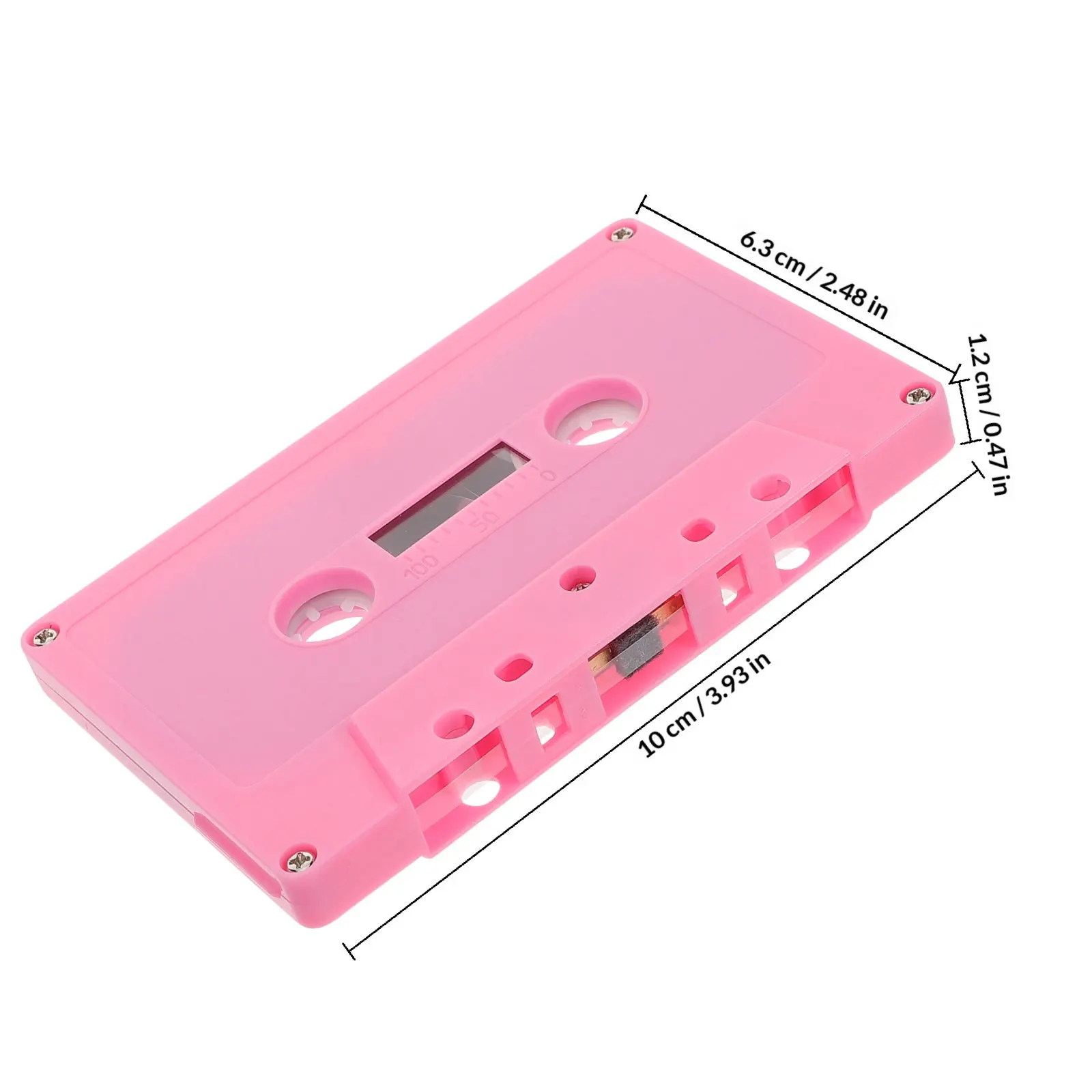 2Pcs Retro Cassette Tape Decor Blank Recordable Audio Cassettes DIY Music Party Supplies Nostalgic Home Decor Bookshelf Accent