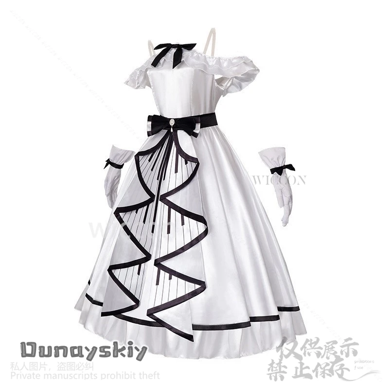 أيكاتسو! أنيمي تأثيري هوشيميا إيتشيغو زي الحفل مرحلة فستان رقص أداء الأبيض لوليتا الباروكات هالوين كوس كوسبف