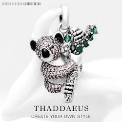 Pendant Koala Summer Brand New Fine Jewelry Europe 925 Sterling Silver Power Animal Gift For Women Men
