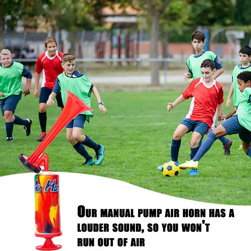 Super Horn Hand Pump Air Horn Cheerleading Soccer Ball Sports Fans Horn Plastic Trumpet With Gas Pump Fine Qaulity